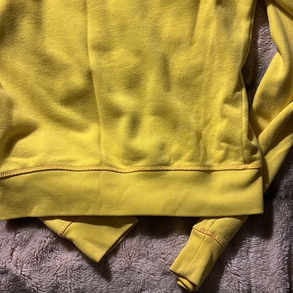 Pink from Victoria’s Secret, yellow hooded sweatshirt, size Small. - Picture 11 of 13